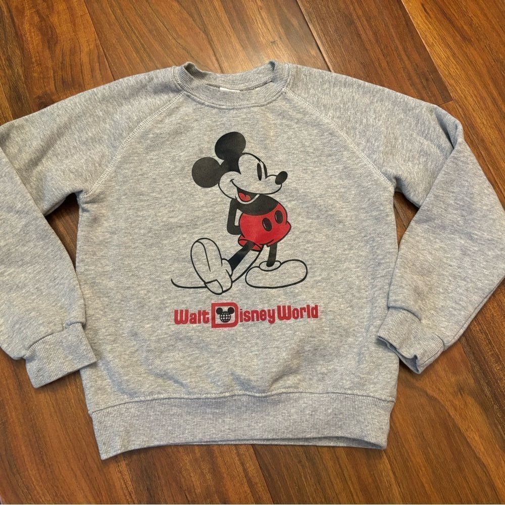 Walt Disney World Mickey Mouse Grey Crewneck Sweatshirt
